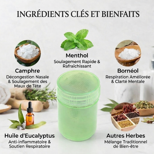 Inhalateur Nasal aux Herbes Thaïlandaises