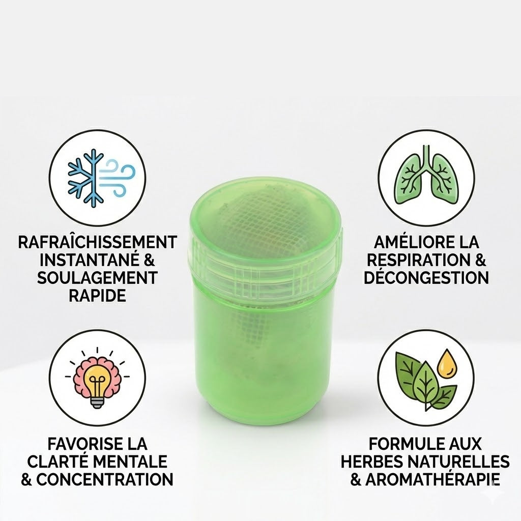 Inhalateur Nasal aux Herbes Thaïlandaises